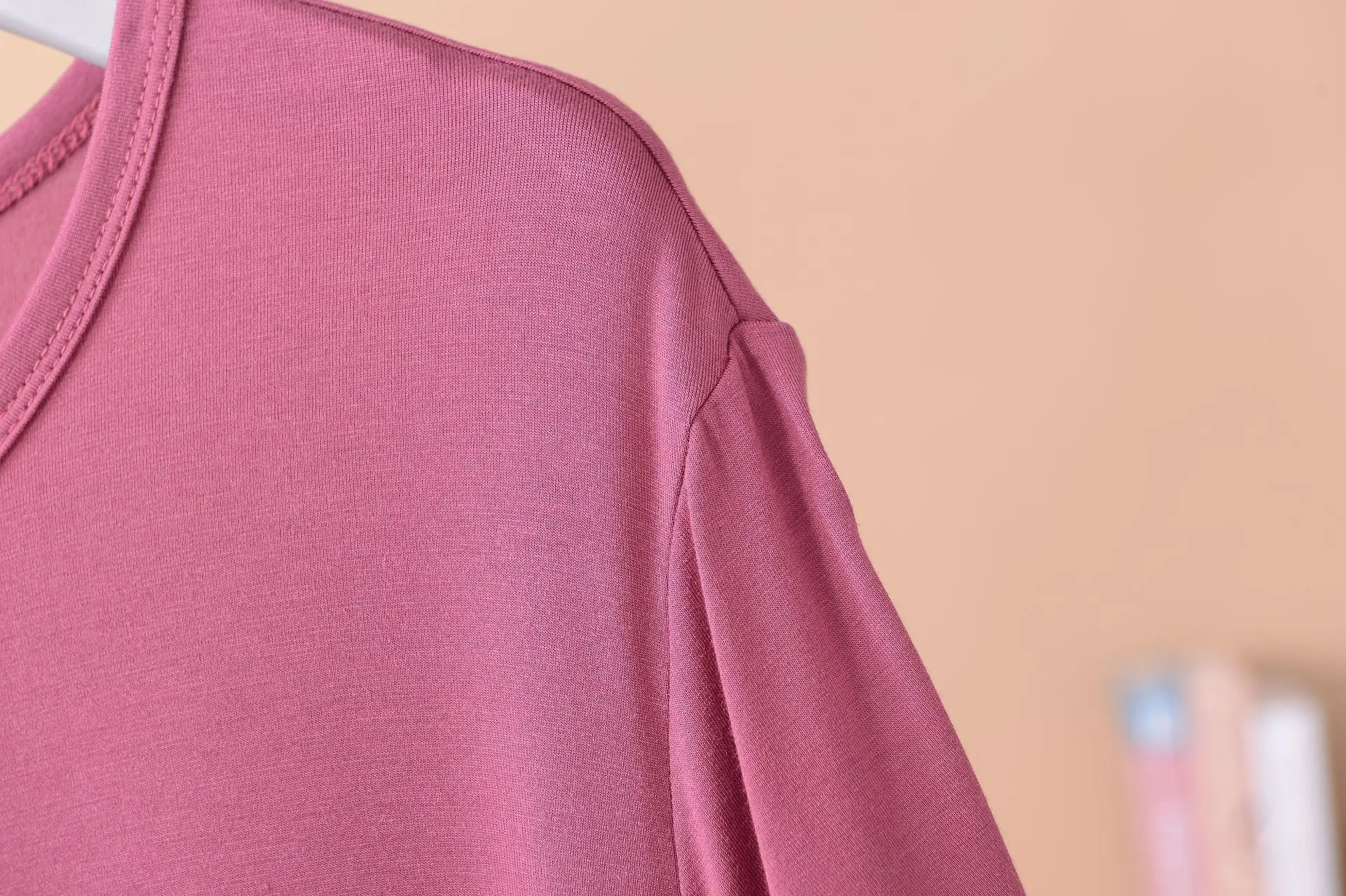 Plus size XL to 8XL Modal dress short sleeves summer women's cool dresses Solid color Bottomed sleepdress mid-length homewear