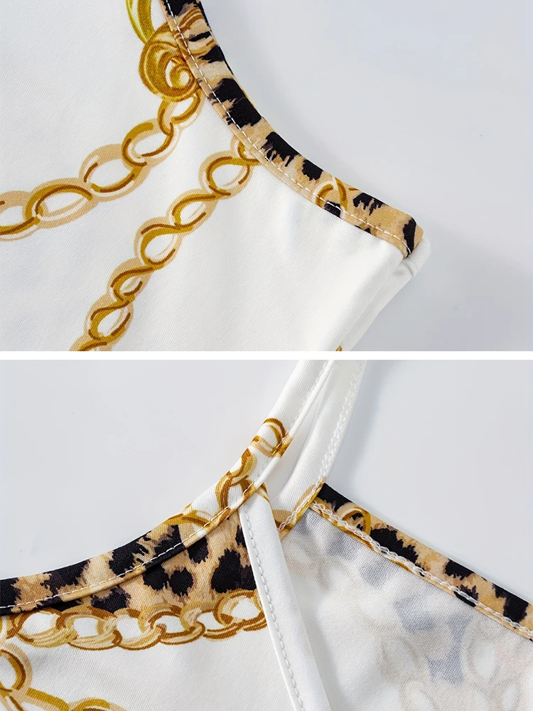 Printed Slim-fit Straight Tube Halter Women's Long Dress Summer Evening Dress High-end Atmosphere Elegant Dress Advance Guard