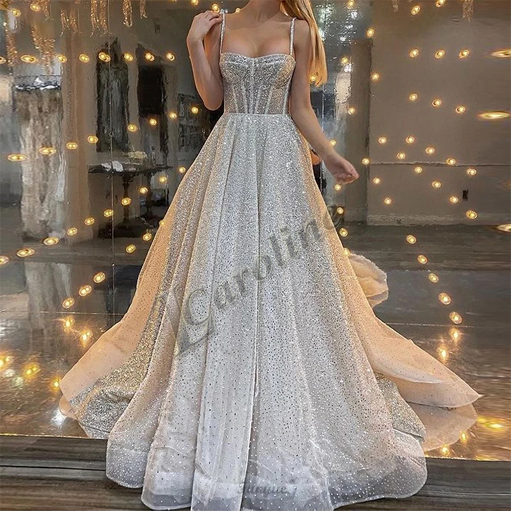 Caroline Glamorous Mermaid Prom Dresses For Women Sweetheart Beadings Wedding Party Gown Dubai Vestido De Formatura Customized