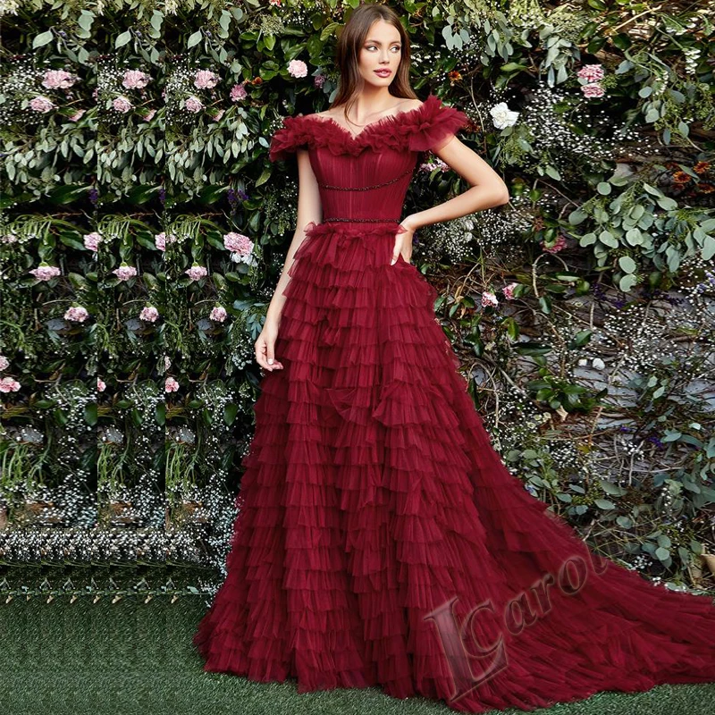 Caroline Glamorous Mermaid Prom Dresses For Women Sweetheart Beadings Wedding Party Gown Dubai Vestido De Formatura Customized