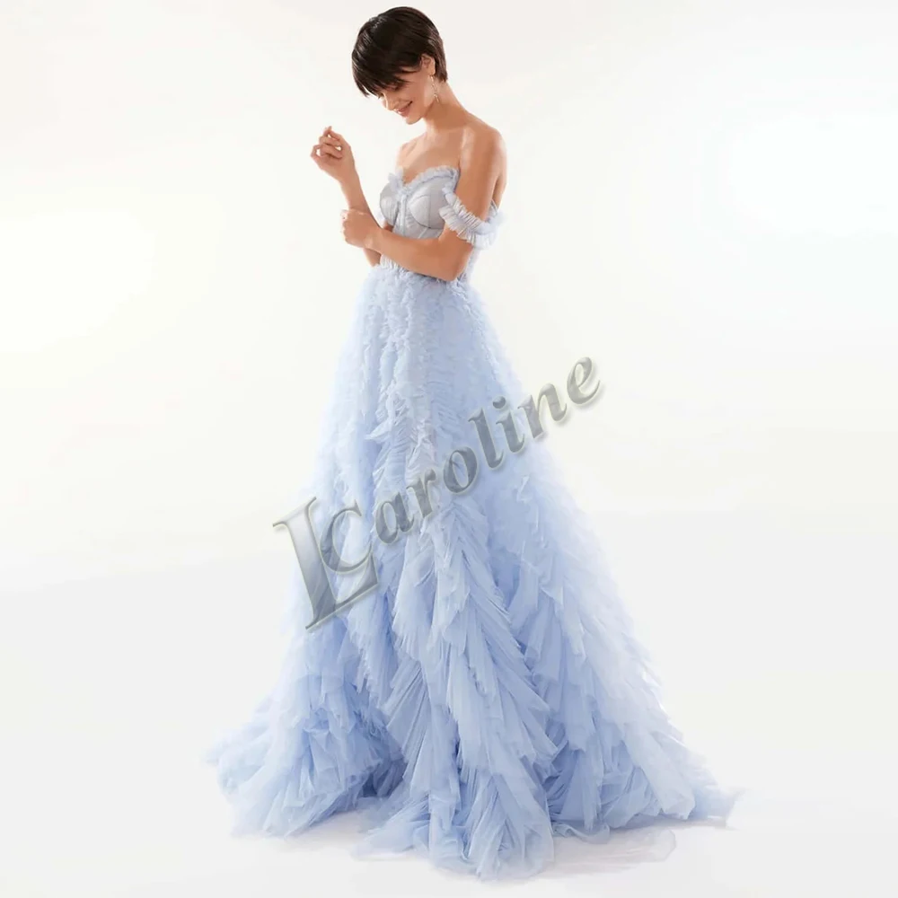 Caroline Glamorous Mermaid Prom Dresses For Women Sweetheart Beadings Wedding Party Gown Dubai Vestido De Formatura Customized