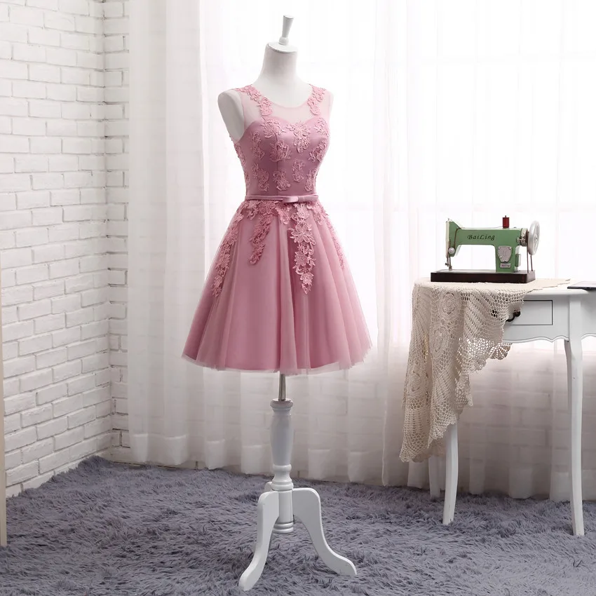 WYHS-510DS#Lace up Short Medium Long new cameo brown bridesmaid dresses autumn winter 2022 lace up wedding prom dress toasting