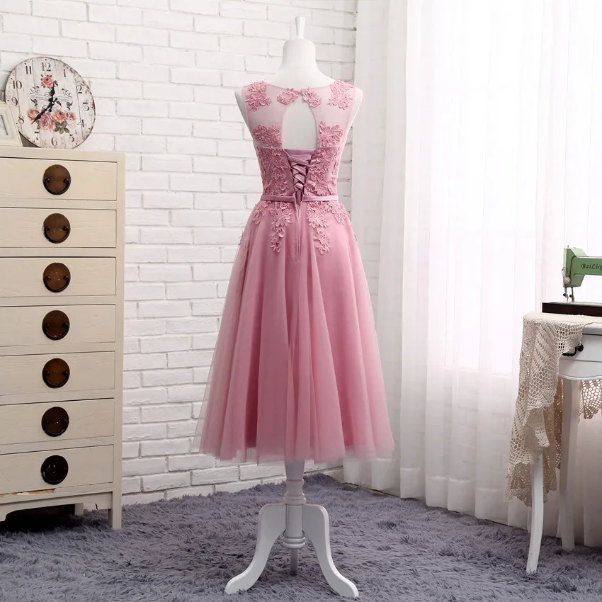 WYHS-510DS#Lace up Short Medium Long new cameo brown bridesmaid dresses autumn winter 2022 lace up wedding prom dress toasting