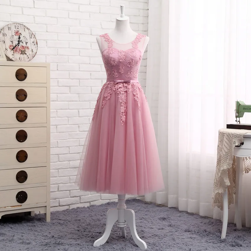 WYHS-510DS#Lace up Short Medium Long new cameo brown bridesmaid dresses autumn winter 2022 lace up wedding prom dress toasting