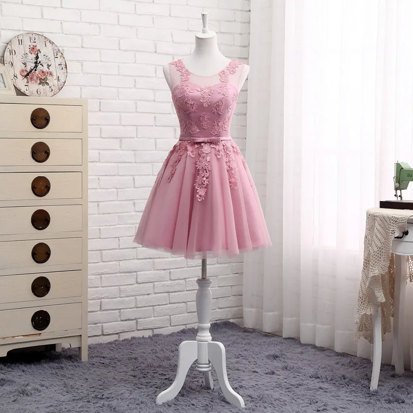 WYHS-510DS#Lace up Short Medium Long new cameo brown bridesmaid dresses autumn winter 2022 lace up wedding prom dress toasting