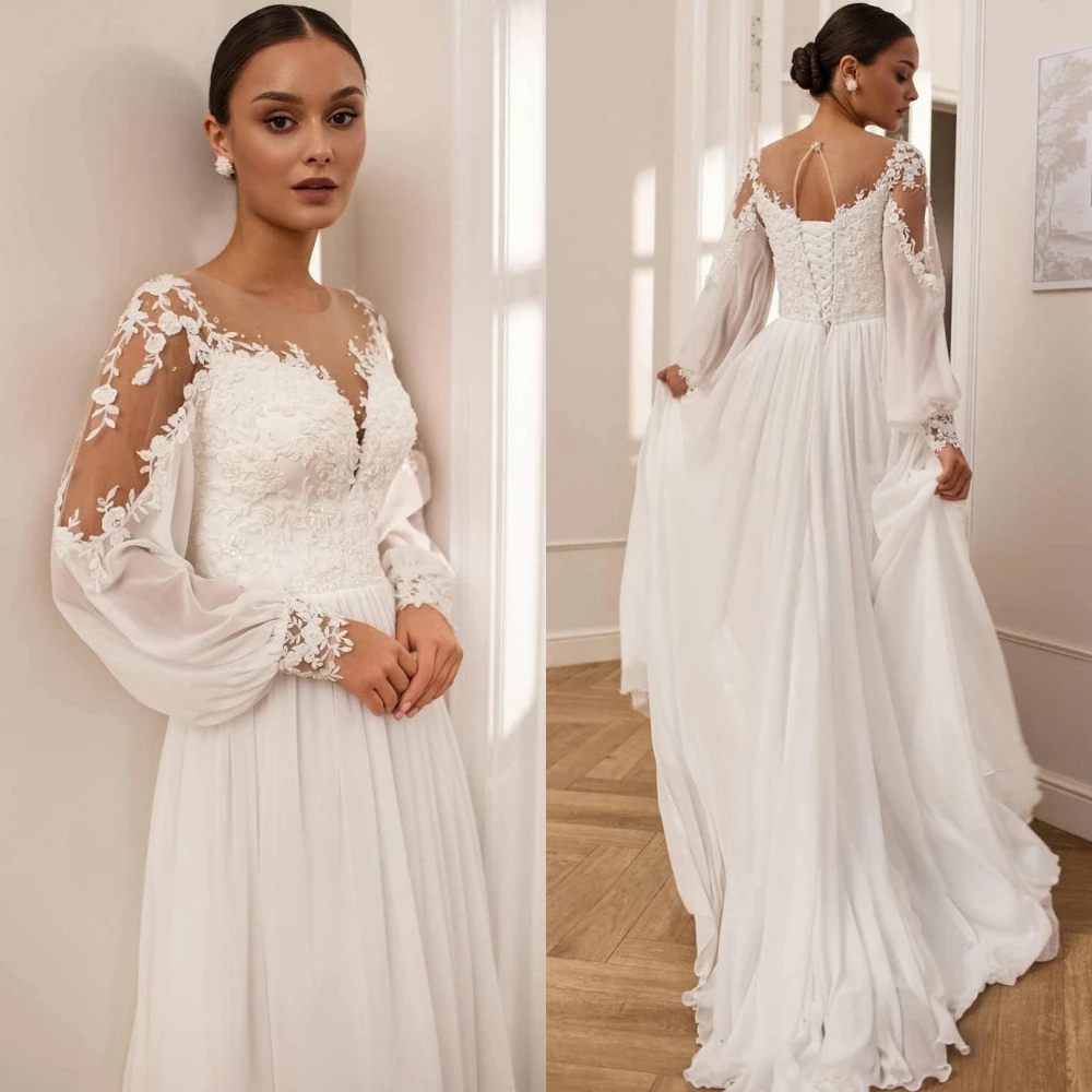 Customized Elegant Formal Classic Luxury  Charming Wedding Dress 	White Net Applique Wedding Party  Pearl Poretrait Dresses