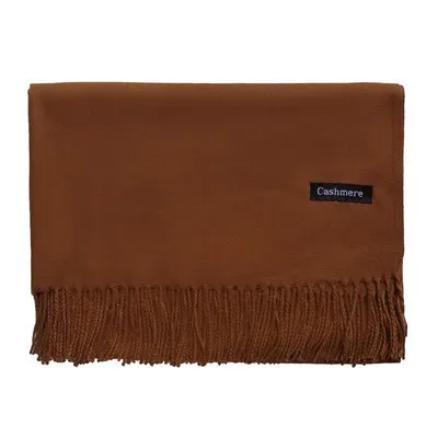 Luxury Brand Solid Scarf Women Thin Shawls Winter Cashmere Pashmina Long Wraps Female Hijab Scarves Autumn Neck Warmer Scarf