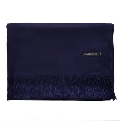 Luxury Brand Solid Scarf Women Thin Shawls Winter Cashmere Pashmina Long Wraps Female Hijab Scarves Autumn Neck Warmer Scarf