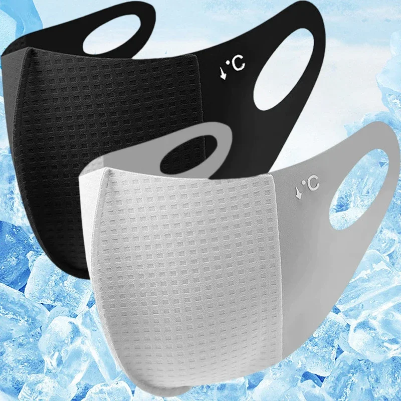 Summer UV Protection Mask Women Men Ice Silk Sunscreen Breathable Thin Face Cover Sunscreen Anti-uv Fashionable Outdoor Gear