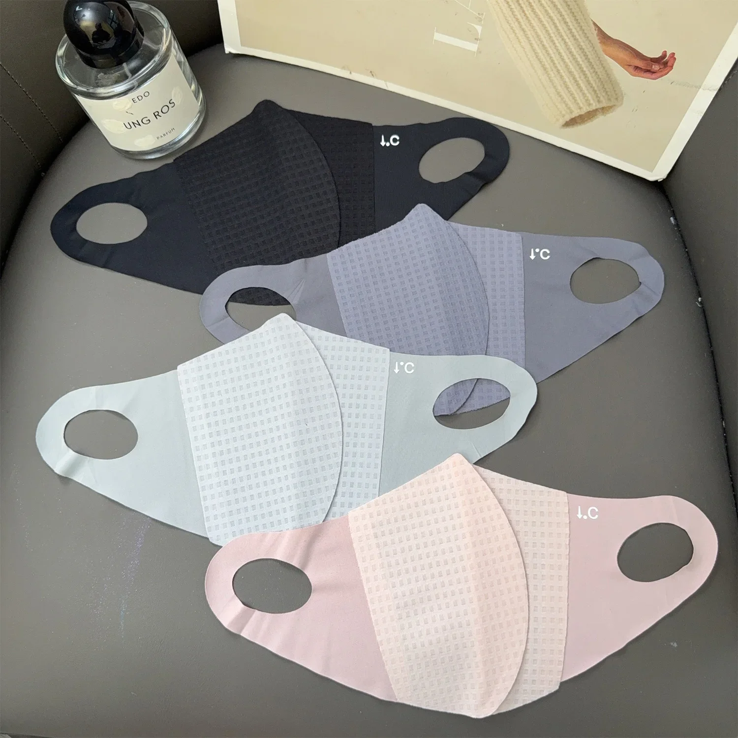 Summer UV Protection Mask Women Men Ice Silk Sunscreen Breathable Thin Face Cover Sunscreen Anti-uv Fashionable Outdoor Gear