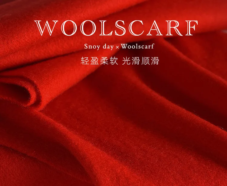 Wool Winter Long Scarf Women Sold Color Tassel Scarves for Ladies Shawl Scarf Fashion Thick Warm Cashmere Poncho Wrap Unisex