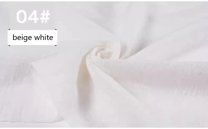 Ethnic Style Double Bamboo Cotton Linen Fabric Per Meter for Shirt Dress Cheongsam Scarf Diy Sewing Soft Needlework Plain Cloth