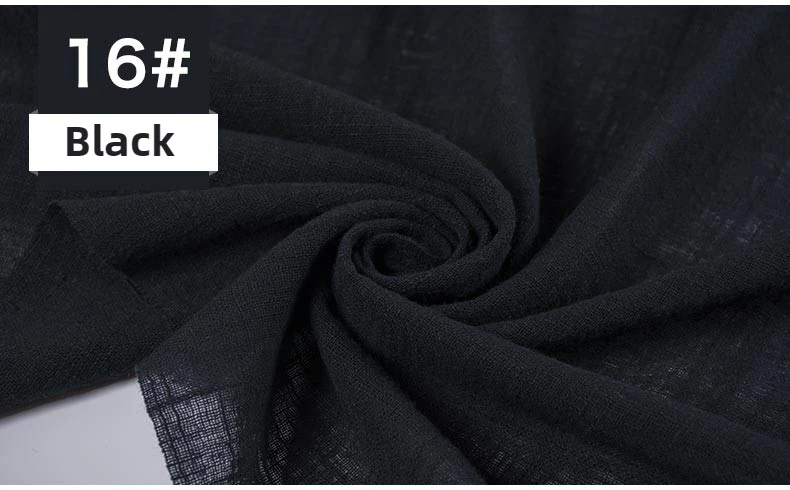 Ethnic Style Double Bamboo Cotton Linen Fabric Per Meter for Shirt Dress Cheongsam Scarf Diy Sewing Soft Needlework Plain Cloth