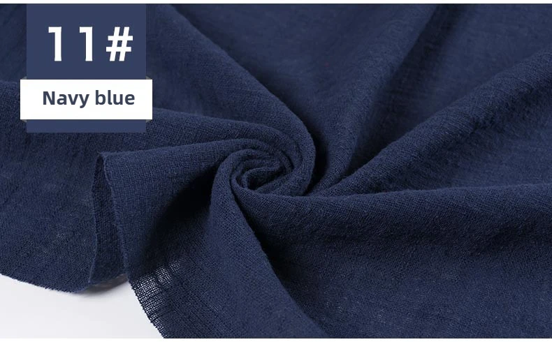 Ethnic Style Double Bamboo Cotton Linen Fabric Per Meter for Shirt Dress Cheongsam Scarf Diy Sewing Soft Needlework Plain Cloth