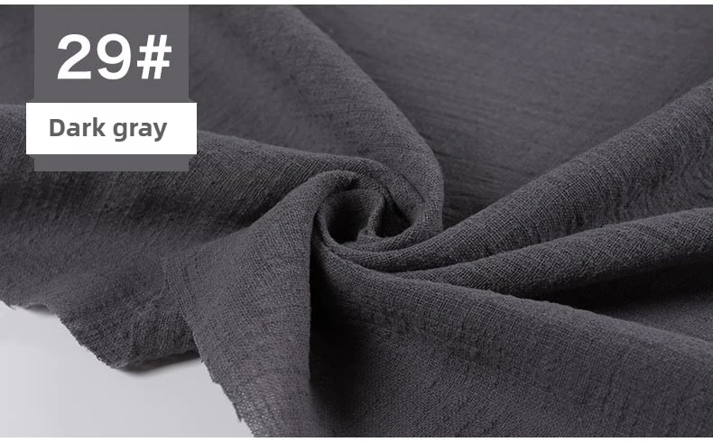 Ethnic Style Double Bamboo Cotton Linen Fabric Per Meter for Shirt Dress Cheongsam Scarf Diy Sewing Soft Needlework Plain Cloth