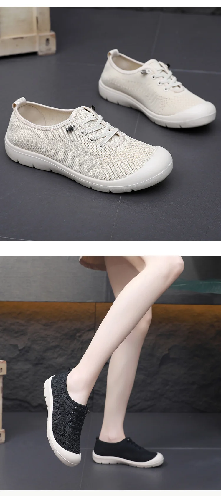 Women's Neo-Chinese Style Walking Shoes Soft Sole Lightweight Slip-On Breathable Comfort Shoes Women Non-Slip Casual Lazy Shoes