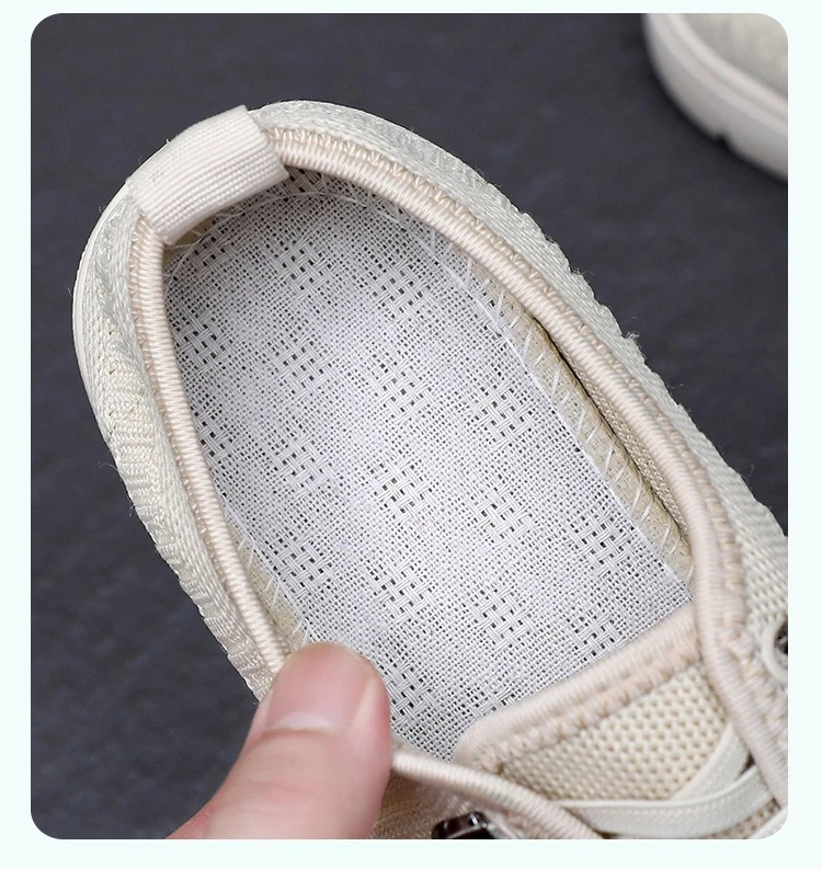 Women's Neo-Chinese Style Walking Shoes Soft Sole Lightweight Slip-On Breathable Comfort Shoes Women Non-Slip Casual Lazy Shoes