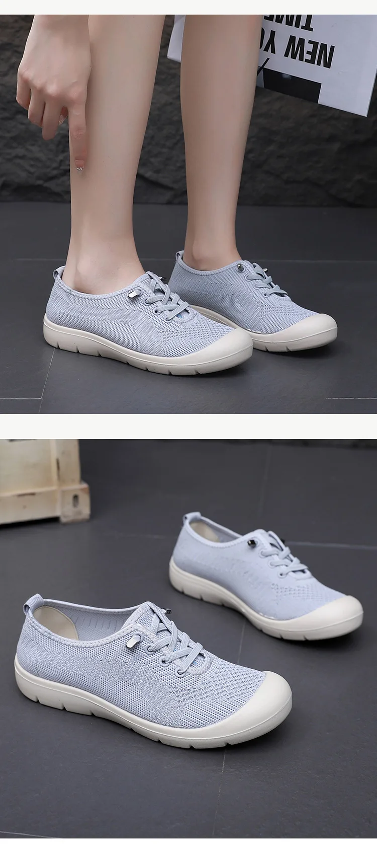 Women's Neo-Chinese Style Walking Shoes Soft Sole Lightweight Slip-On Breathable Comfort Shoes Women Non-Slip Casual Lazy Shoes