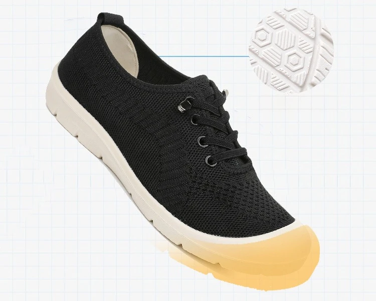 Women's Neo-Chinese Style Walking Shoes Soft Sole Lightweight Slip-On Breathable Comfort Shoes Women Non-Slip Casual Lazy Shoes