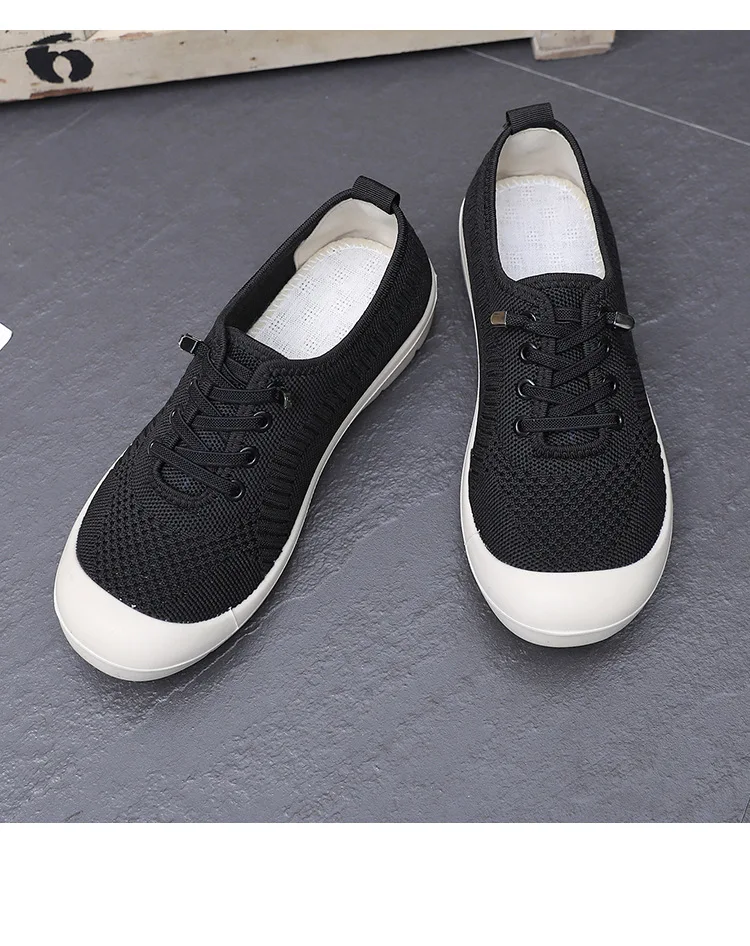 Women's Neo-Chinese Style Walking Shoes Soft Sole Lightweight Slip-On Breathable Comfort Shoes Women Non-Slip Casual Lazy Shoes
