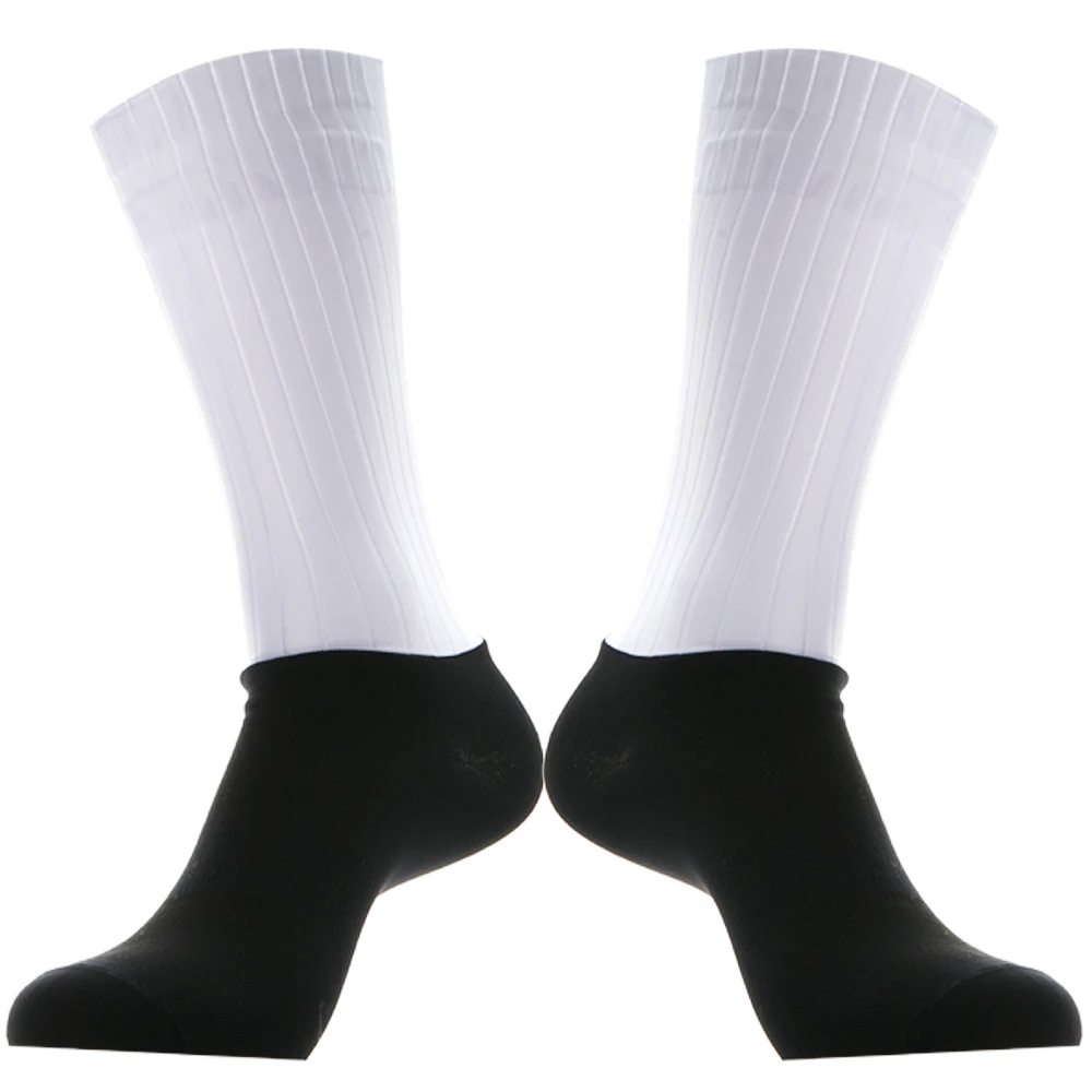Slip 2025 New Whiteline Aero Cycling Socks Summer Anti Socks Men Silicone Bicycle Sport Running Bike Socks Calcetines Ciclismo