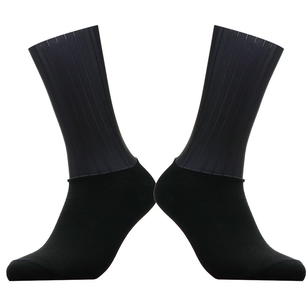 Slip 2025 New Whiteline Aero Cycling Socks Summer Anti Socks Men Silicone Bicycle Sport Running Bike Socks Calcetines Ciclismo