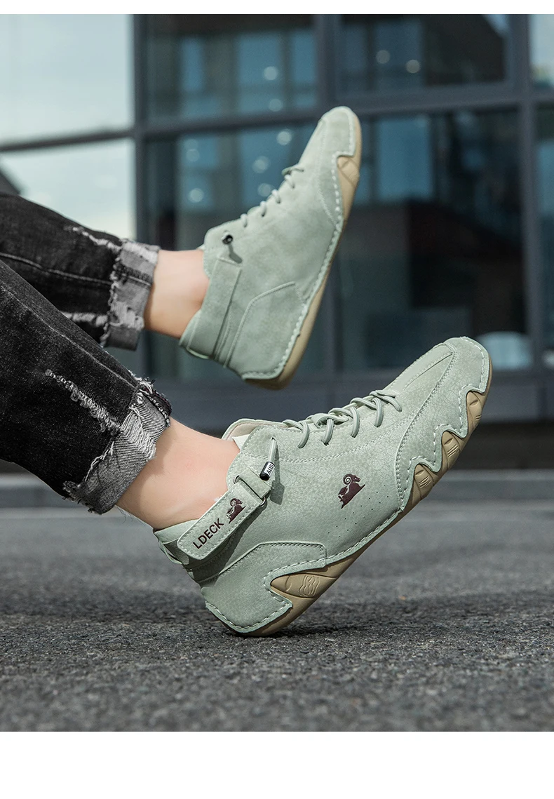 Men Casual Boots Leather Men Shoes Luxury Brand High Quality Ankle Boots Waterproof Winter Sports Shoes for Men Motorcycle Boots