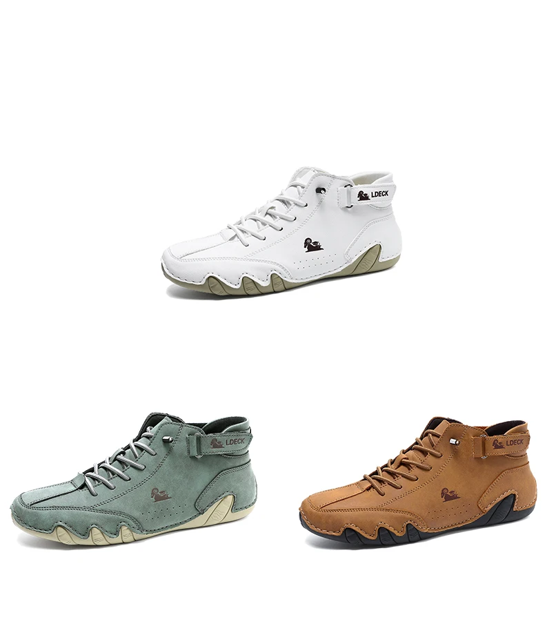 Men Casual Boots Leather Men Shoes Luxury Brand High Quality Ankle Boots Waterproof Winter Sports Shoes for Men Motorcycle Boots