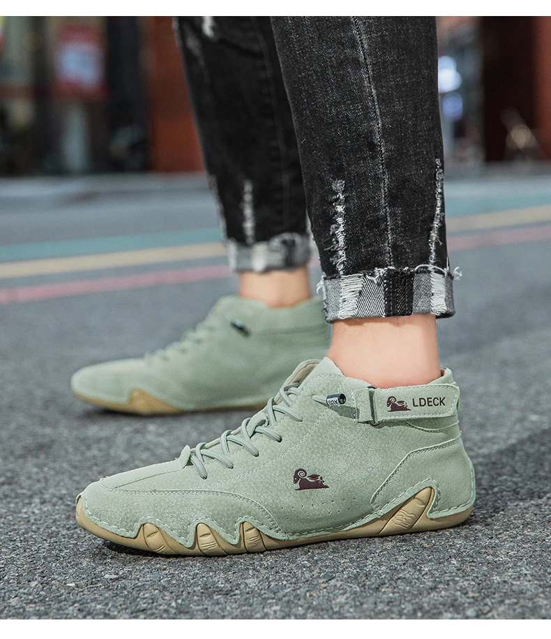 Men Casual Boots Leather Men Shoes Luxury Brand High Quality Ankle Boots Waterproof Winter Sports Shoes for Men Motorcycle Boots