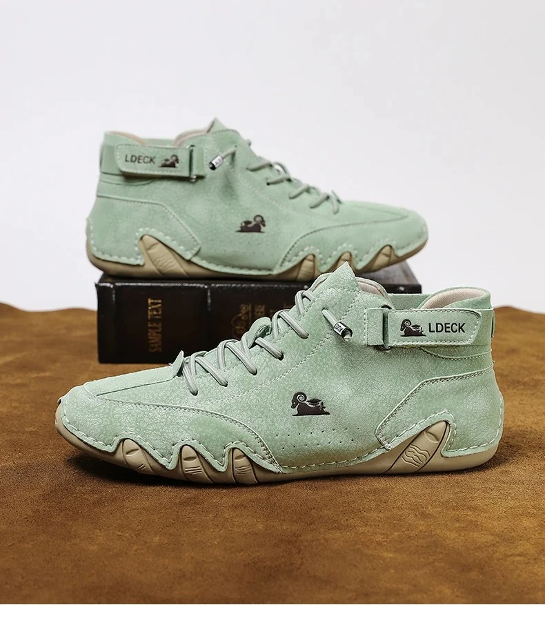 Men Casual Boots Leather Men Shoes Luxury Brand High Quality Ankle Boots Waterproof Winter Sports Shoes for Men Motorcycle Boots