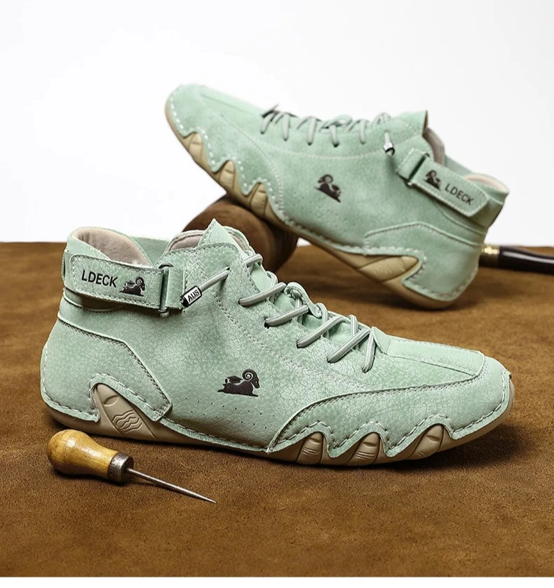 Men Casual Boots Leather Men Shoes Luxury Brand High Quality Ankle Boots Waterproof Winter Sports Shoes for Men Motorcycle Boots