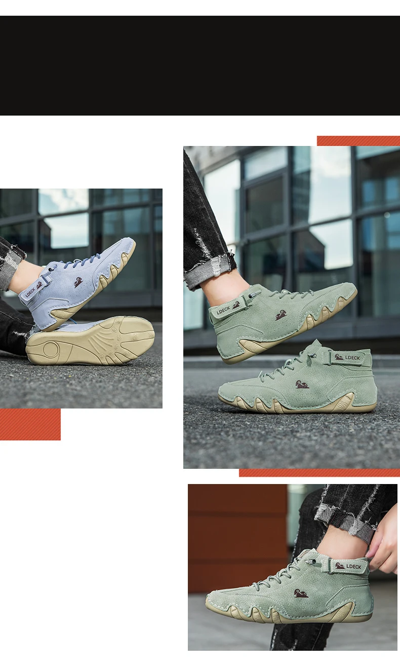 Men Casual Boots Leather Men Shoes Luxury Brand High Quality Ankle Boots Waterproof Winter Sports Shoes for Men Motorcycle Boots