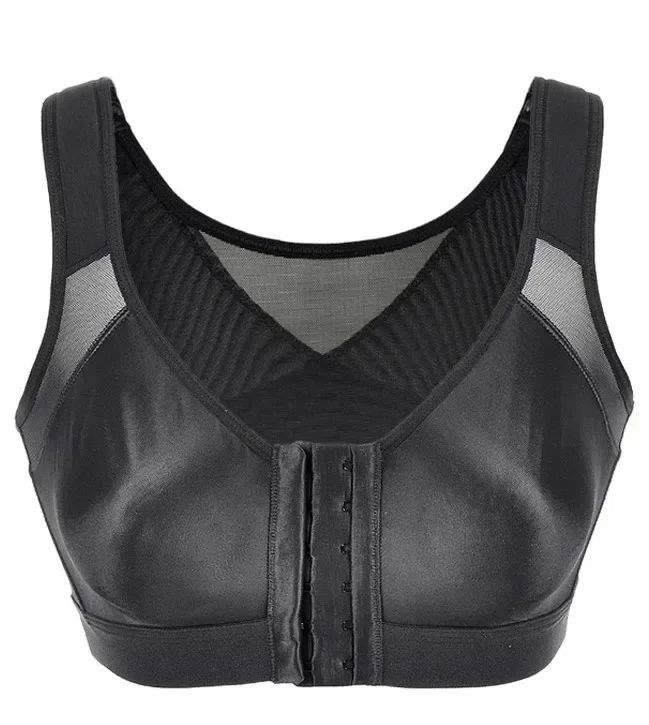 Vest Bras S-5XL Front Closure Posture Corrector Lift Up Bra Women Push Up Cross Back Underwear Shockproof Sports Support Fitness