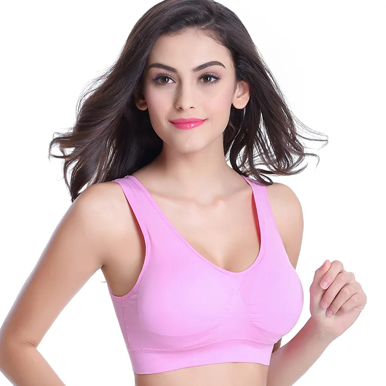 Women Sports Bra Without pad Sleep Brassiere Underwear sleep yoga sports bra vest Plus Size Top no sponge insert pad Bralette