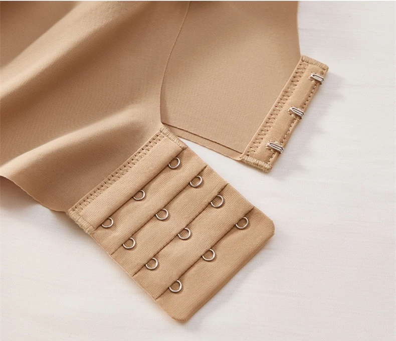 Fixed Cup Anti-gravity Lifting Markless Underwear Pilates Adjustable Steel Ring-free Breathable Secondary Breast Bra For Women