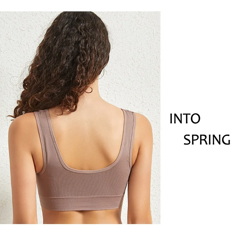 1pcs Women Sports Bra Large Size No Steel Ring Seamless Underwear Removable Chest Pad Runing Sport Yoga Vest Bras