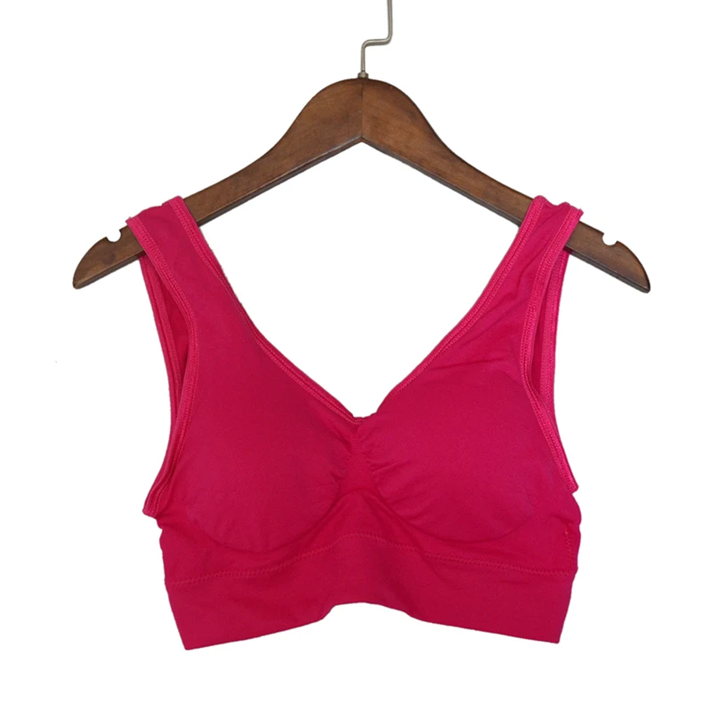 S-4XL 3pcs/set sexy active bra With removable Pad Seamless push up women plus size underwear wireless fitness body shape Bra