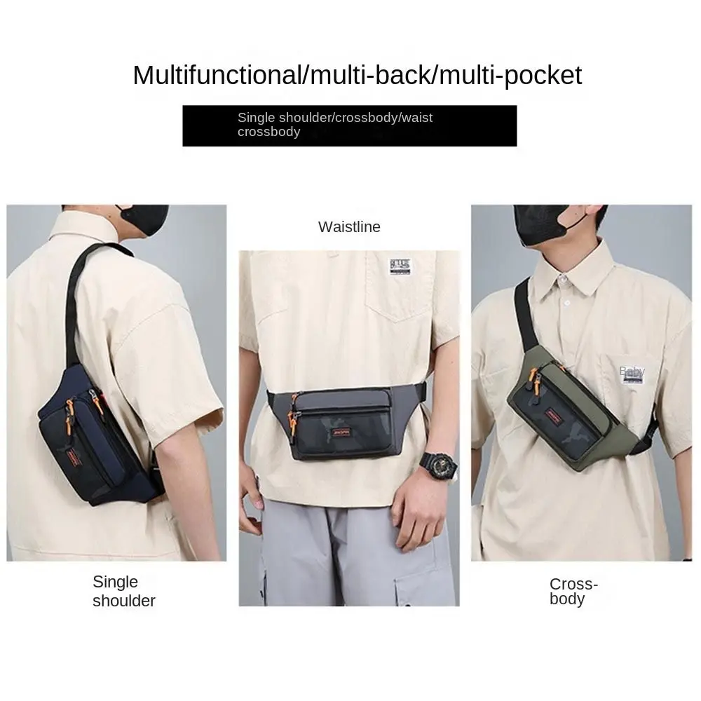 Men Waist Bag Sports Waist Bags Fitness Anti-theft Mobile Phone Waist Pack Chest Bag Close Fitting Waist Bags Outdoor Run Bag