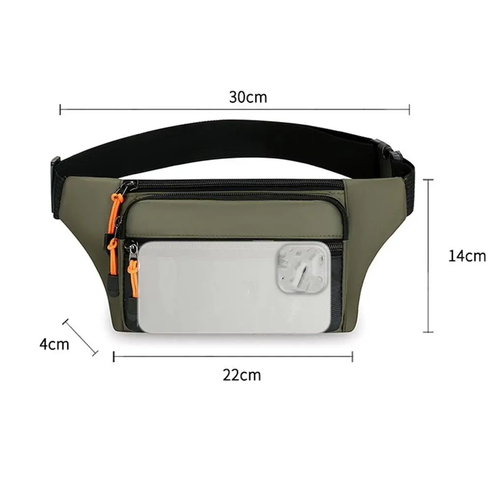 Men Waist Bag Sports Waist Bags Fitness Anti-theft Mobile Phone Waist Pack Chest Bag Close Fitting Waist Bags Outdoor Run Bag