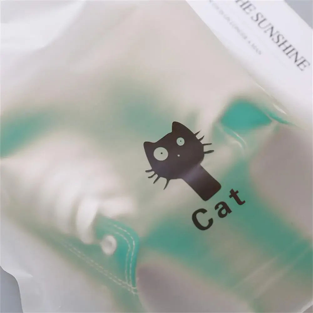 3pcs/lot Portable Storage Organizer Travel  Bag Waterproof Transparent Plastic Storage Bag Drawstring Eco Bags Cosmetic Bags