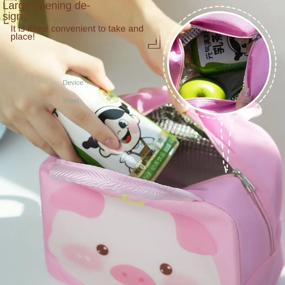 Non-woven Fabric Cartoon Lunch Bag Thermal Bag Lunch Box Accessories Tote Food Small Cooler Bag Portable