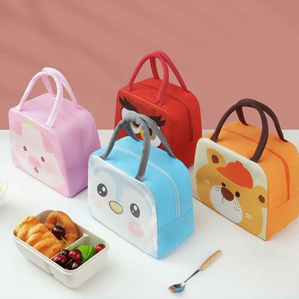 Non-woven Fabric Cartoon Lunch Bag Thermal Bag Lunch Box Accessories Tote Food Small Cooler Bag Portable