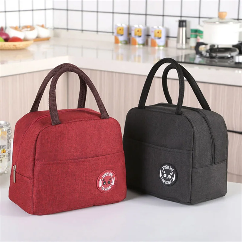 Portable Lunch Bag Food Thermal Box Durable Waterproof Office Cooler Lunchbox With Shoulder Strap Organizer Insulated Case Port