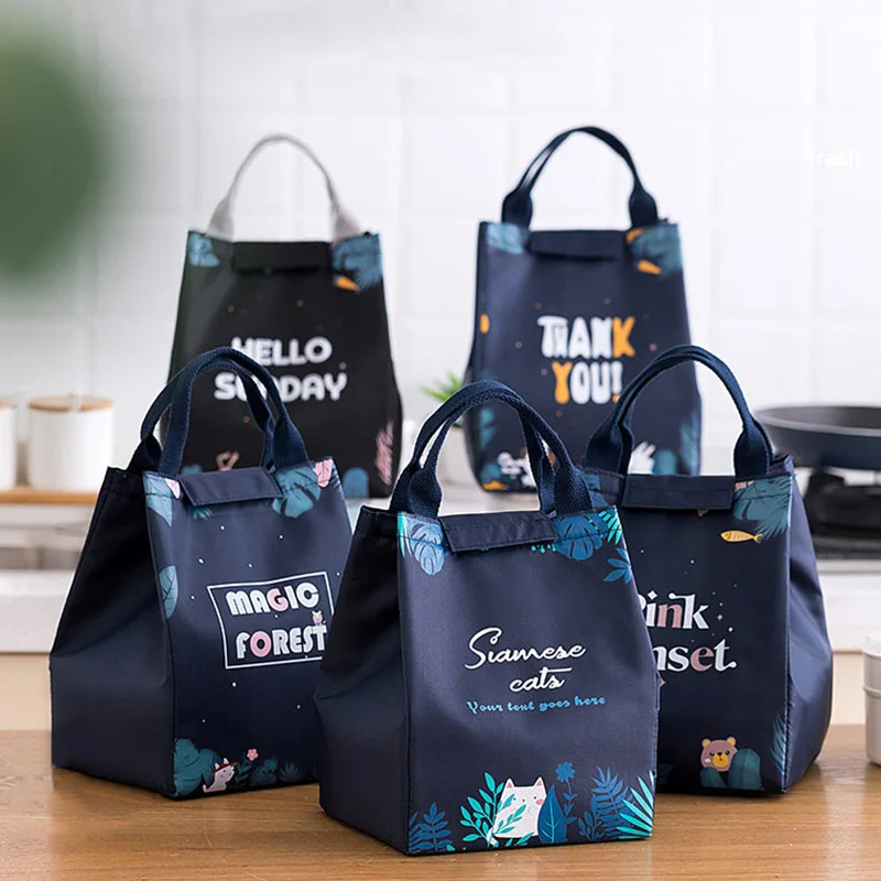 Cartoon Cooler Lunch Bag for Picnic Kids Women Travel Thermal Breakfast Organizer Insulated Waterproof Storage Bag Lunch Box Sac