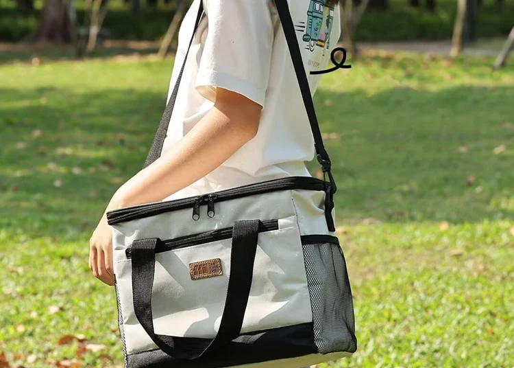 26L Large Capacity Collapsible Cooler Bag Insulated Picnic Lunch Bag Box Cooling Bag for Outdoor Travel Camping BBQ Family Party