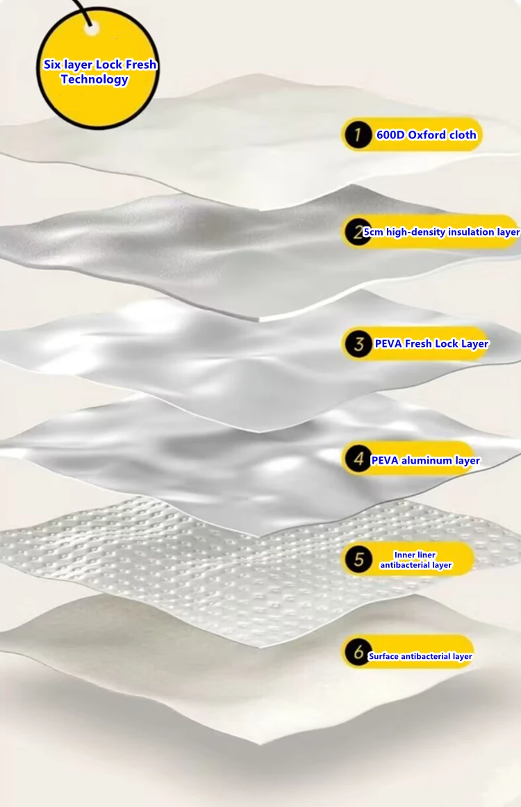 26L Large Capacity Collapsible Cooler Bag Insulated Picnic Lunch Bag Box Cooling Bag for Outdoor Travel Camping BBQ Family Party