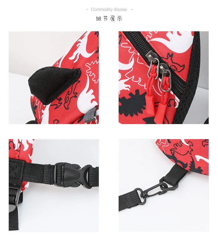 Cute Dinosaur Baby Safety Harness Backpack Toddler Anti-lost Bag Children comfortable Schoolbag toddler anti lost wrist link