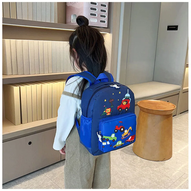 MILANCEL New Children Boys Cartoon Bag Kids Cute Kindergarten Car Backpack Girls 2 Colors Shoulders Bag