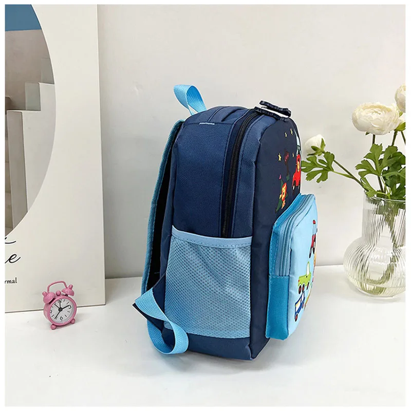 MILANCEL New Children Boys Cartoon Bag Kids Cute Kindergarten Car Backpack Girls 2 Colors Shoulders Bag