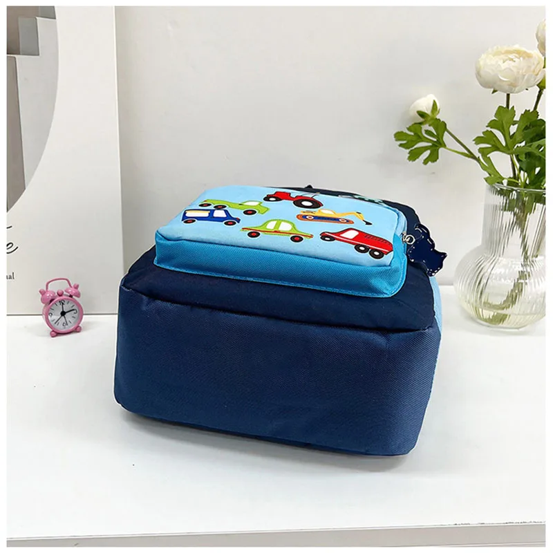MILANCEL New Children Boys Cartoon Bag Kids Cute Kindergarten Car Backpack Girls 2 Colors Shoulders Bag